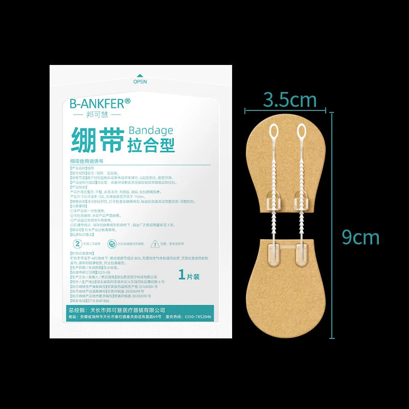 Portable Zipper Tie Wound Closure Patch | Quick Hemostatic Band-Aid
