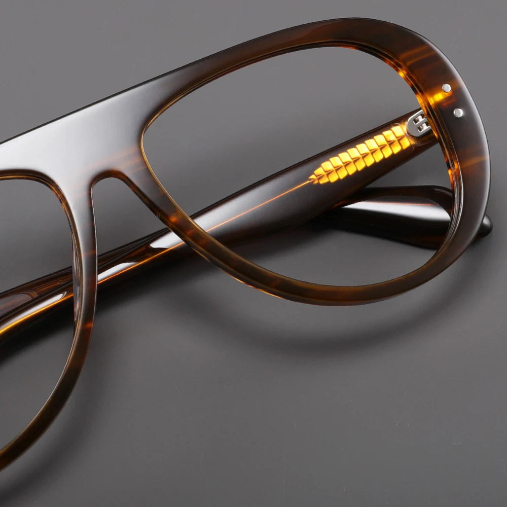 Trendy Acetate Pilot Optical Frames for Stylish Vision