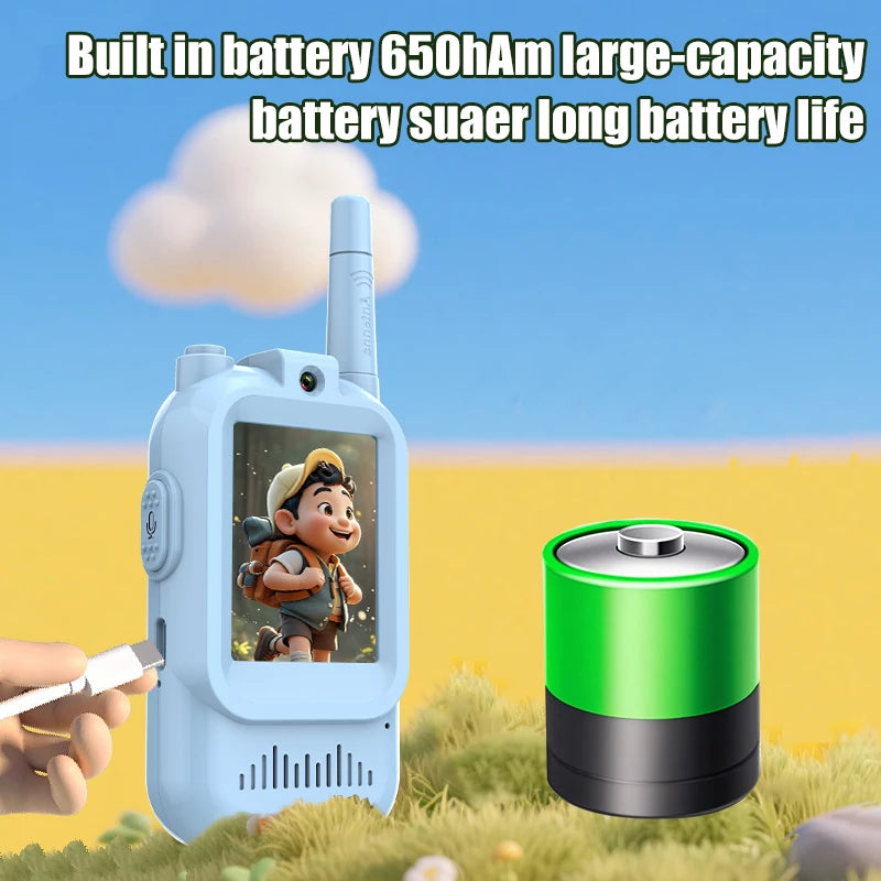 Kids Walkie Talkies with Video | Rechargeable Clear Sound Communication