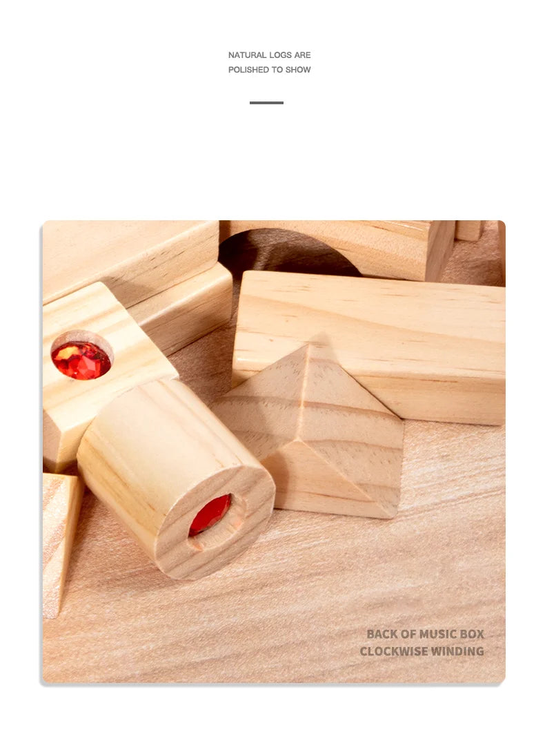 Colorful Kids Wooden Stacking Blocks | Educational Creative Toy