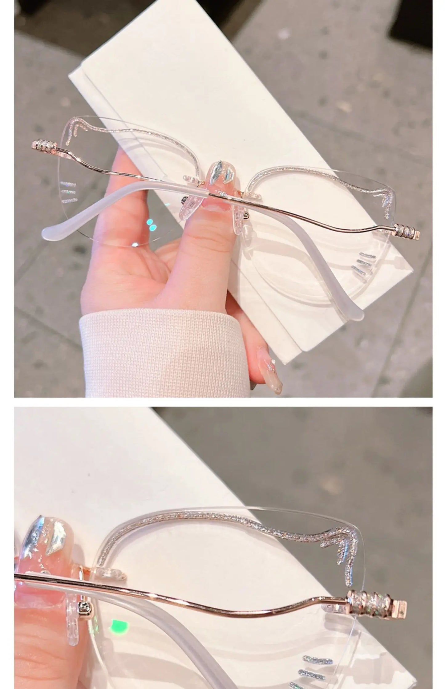 Stylish Rimless Women's Optical Prescription Glasses | 2026 Trends