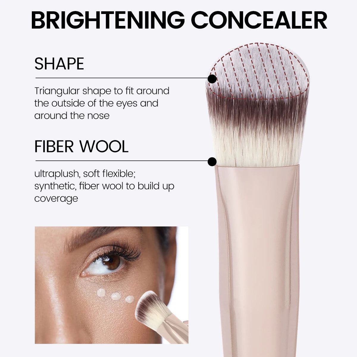 5pcs Makeup Brush Set | Essential Brushes for Stunning Beauty Looks