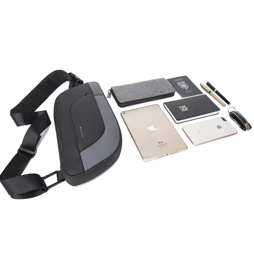 Men's Anti-theft Waterproof Crossbody Bag | Multifunctional Chest Pack