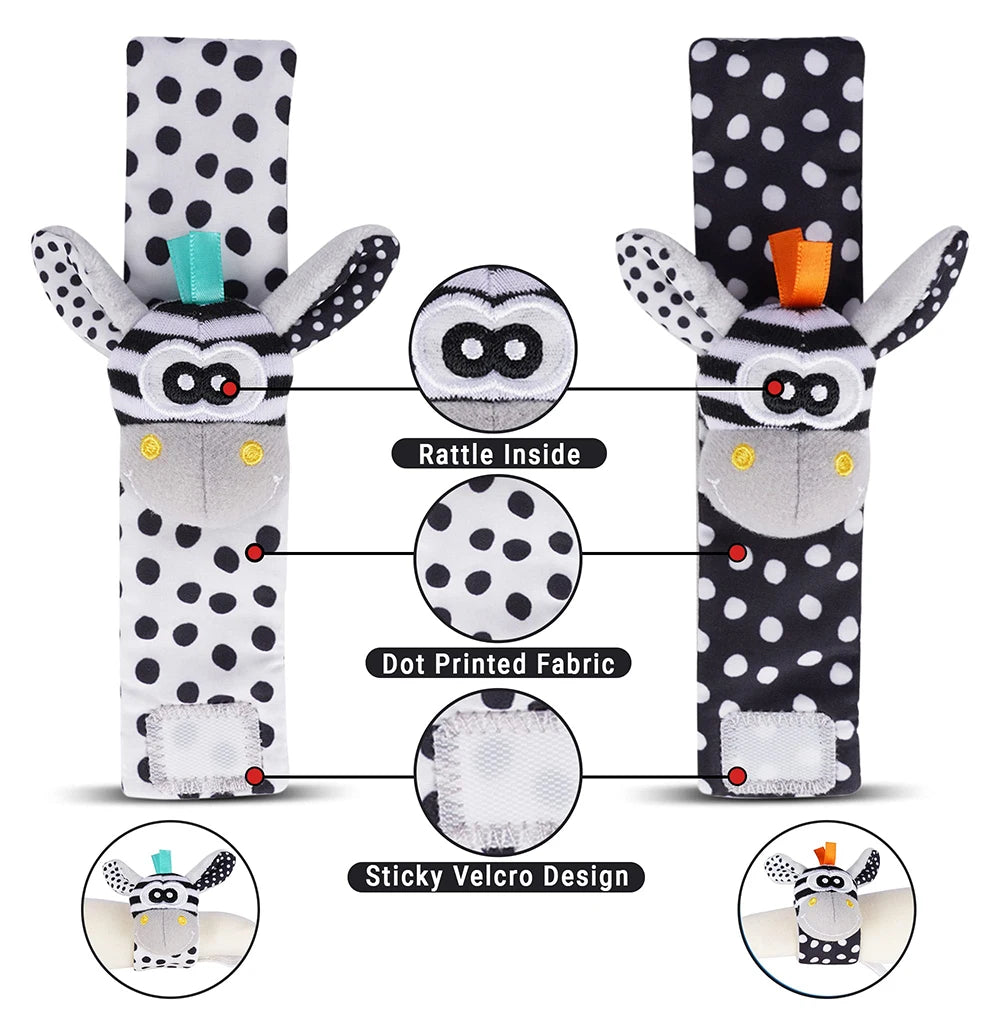 Cute Baby Rattle Socks Set for Infants | Fun and Safe Toys