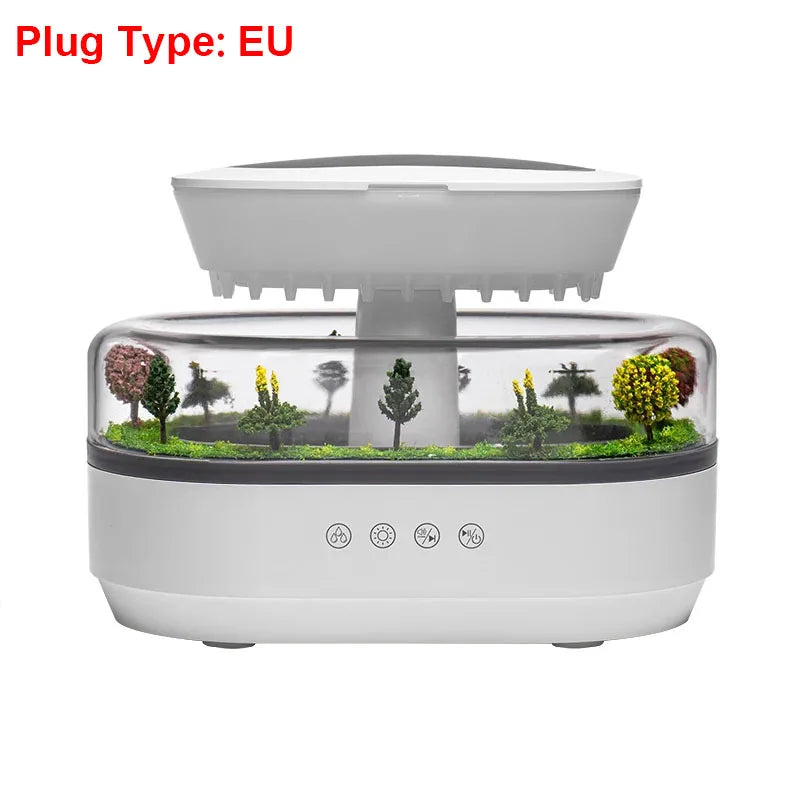 Colorful Raindrop Air Humidifier | Aroma Diffuser with Sound