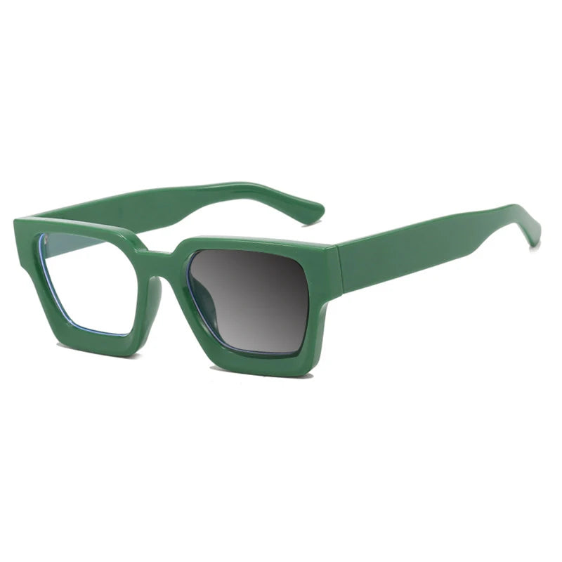 Stylish Square Concave Frame Blue Light Reading Glasses for Women