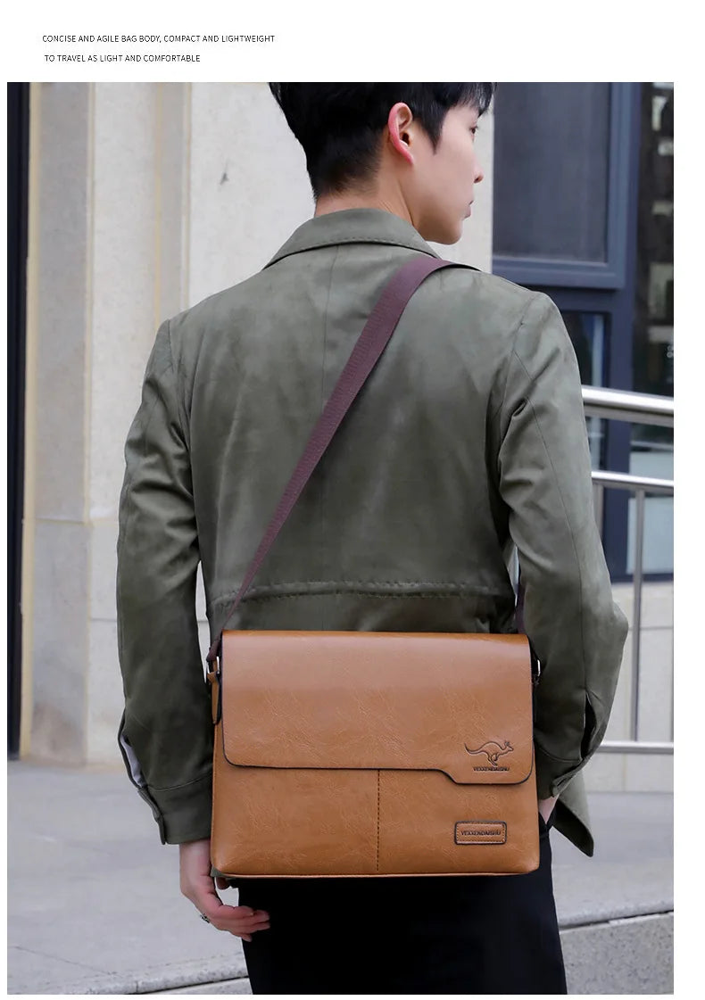 Stylish PU Leather Business Shoulder Bag | Ideal for Professionals