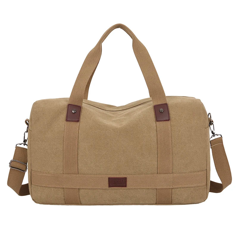 Men's Versatile Canvas Travel Bag | Large Capacity Weekend Duffel