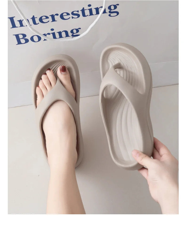 Women's Thick Platform EVA Flip Flops | Comfortable Beach Sandals
