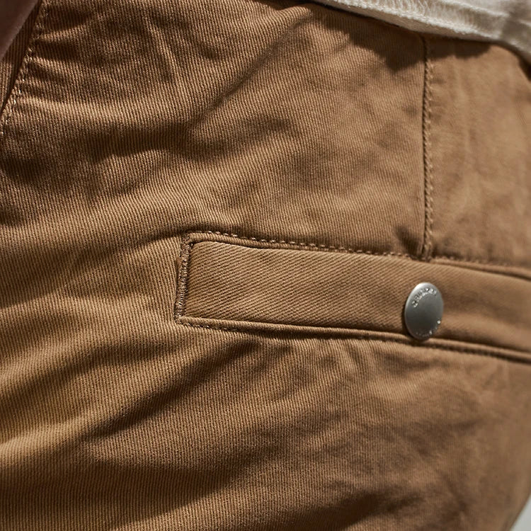 Men's Casual Tapered Cotton Cargo Pants | Stylish and Comfortable