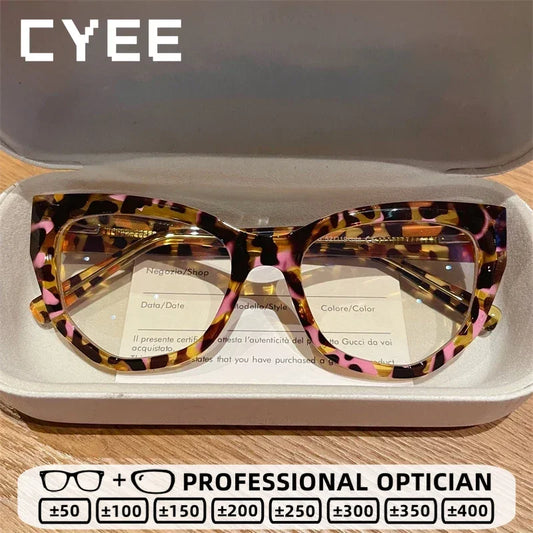 Customizable Cat Eye Anti Blue Ray Reading Glasses for Women
