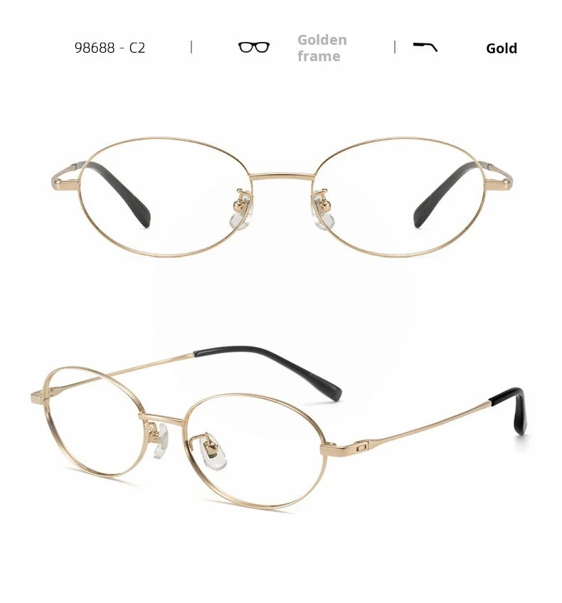Retro Oval Prescription Glasses | Stylish Blue Light Blocking Eyewear