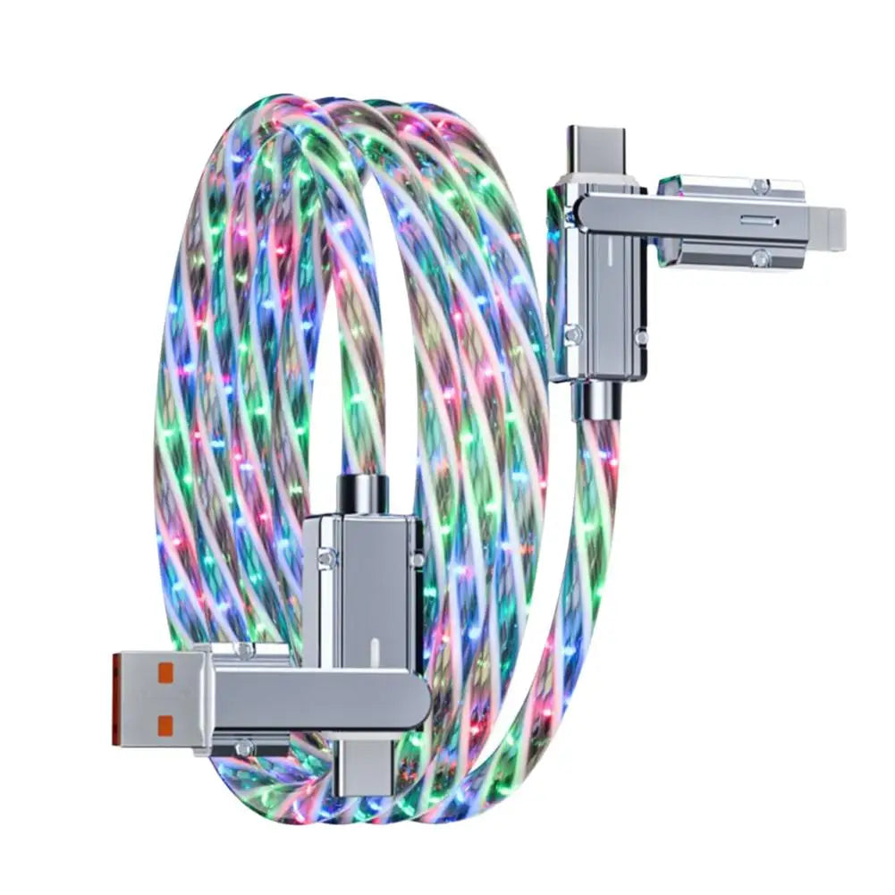 Multicolor Fast Charging LED USB Cable | 4 in 1 Type C Cable