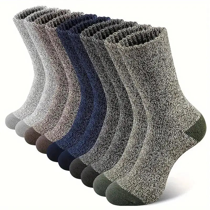 Men's Merino Wool Mid-Calf Socks | Super Thick & Thermal Comfort