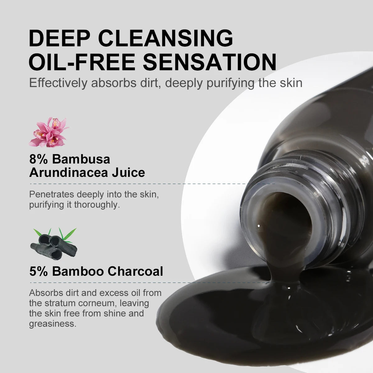 Bamboo Charcoal Face Serum | Oil Control & Pore Shrinkage