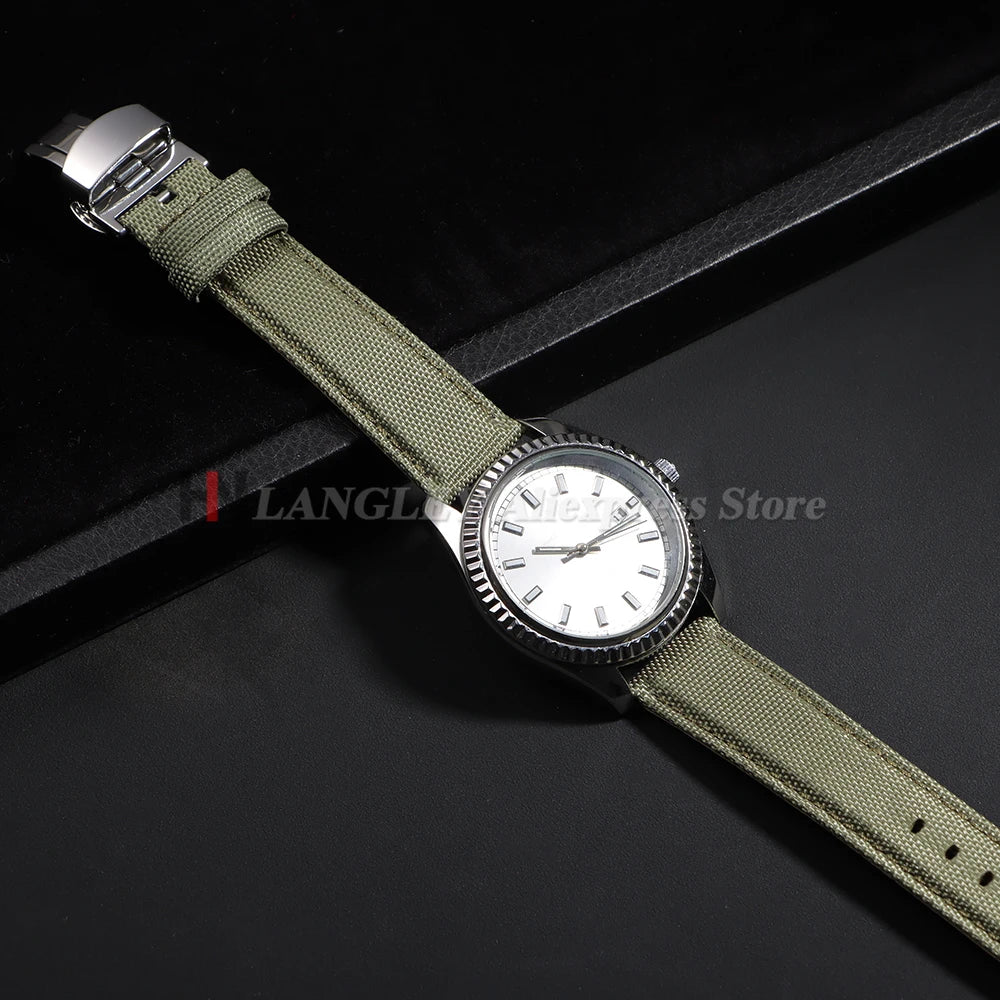 Versatile Sailcloth Watch Strap | Waterproof Nylon Quick Release Band