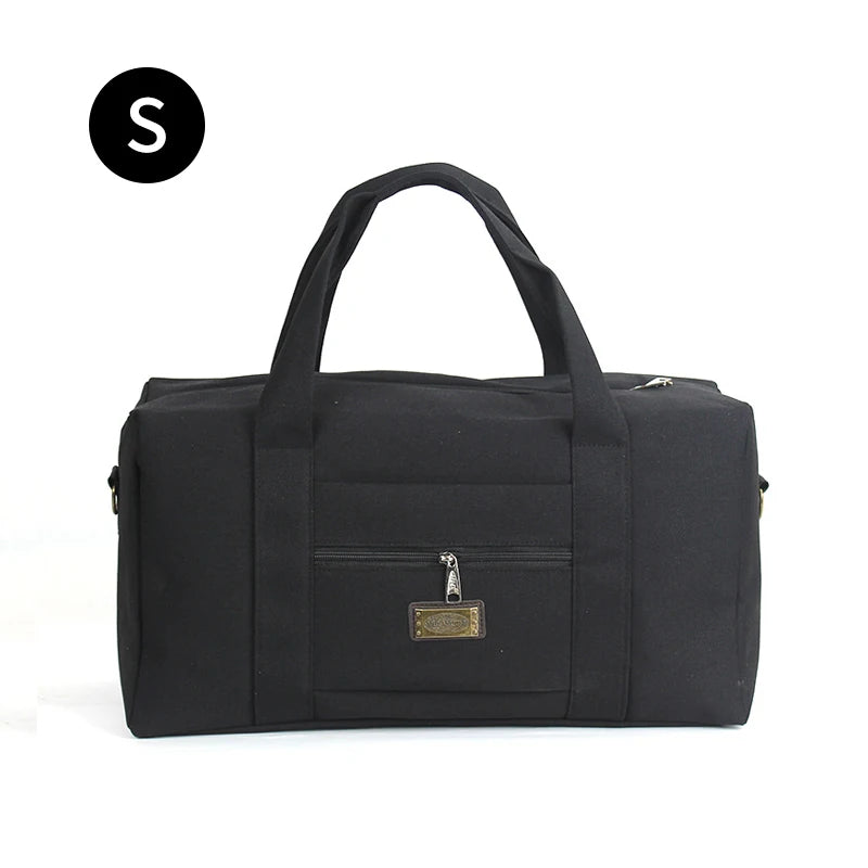 Unisex Soft Canvas Travel Duffle Bag | Large Capacity Tote