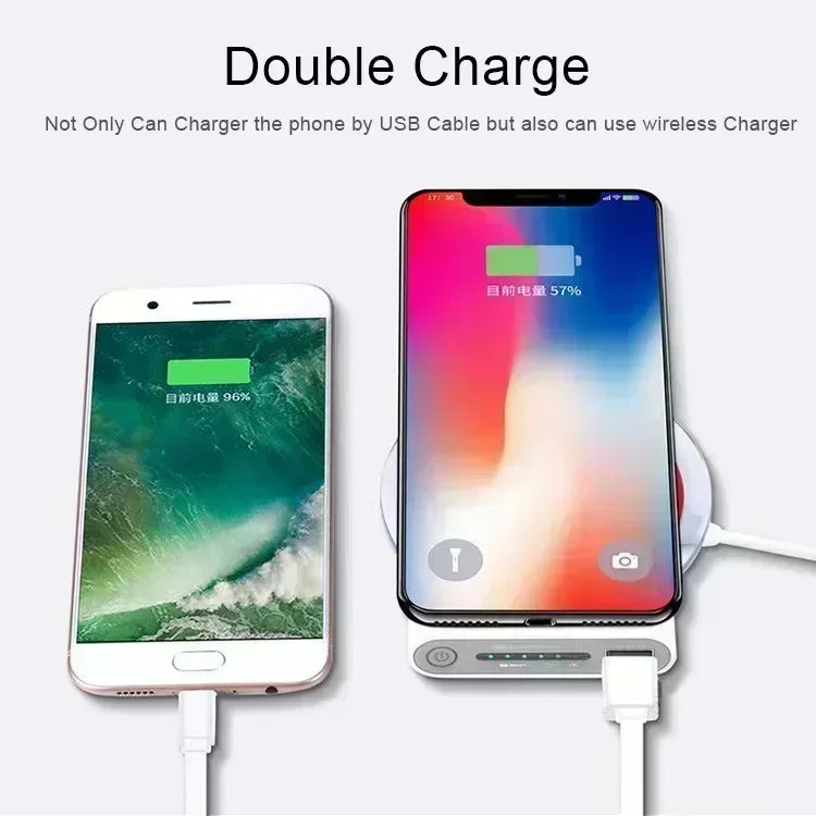200000mAh Portable Power Bank | Two-Way Wireless Fast Charger