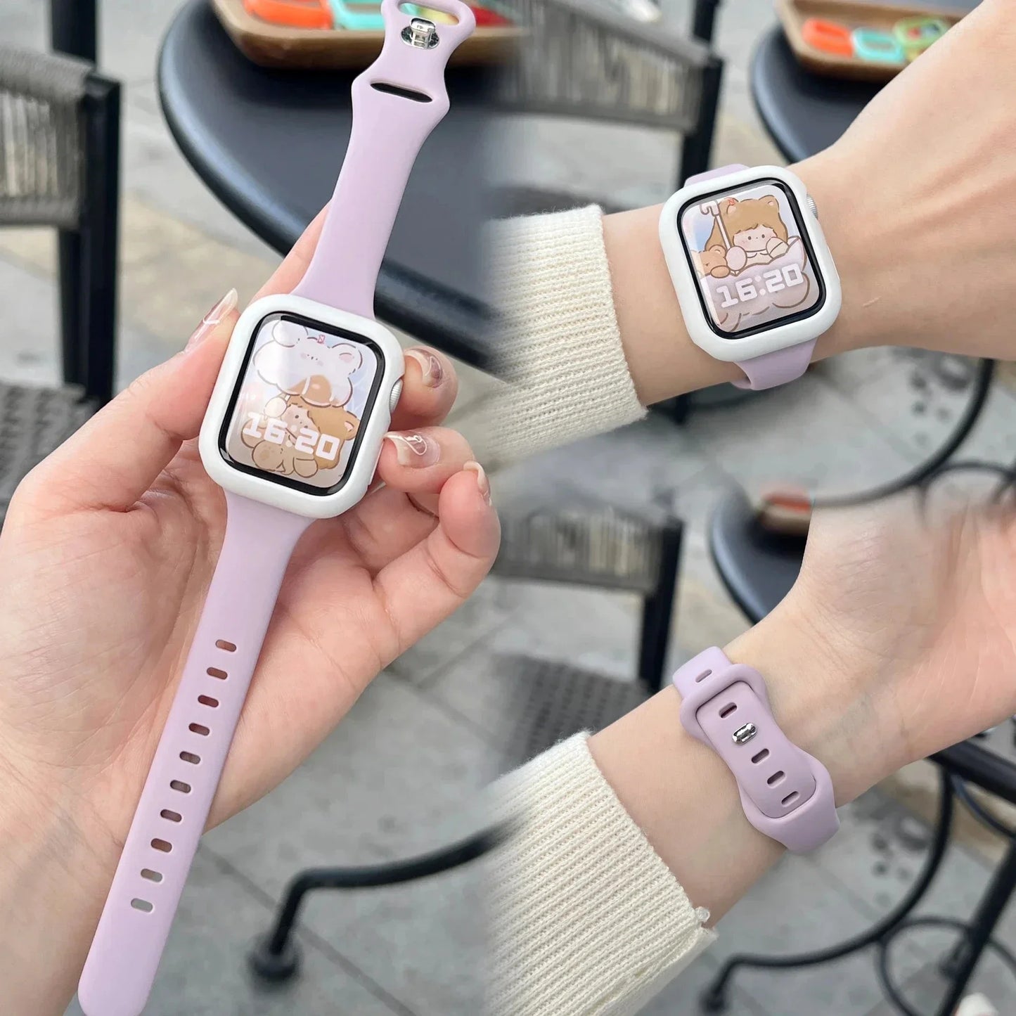 Premium Silicone Strap & Case for Sport Watches | Universal Fit