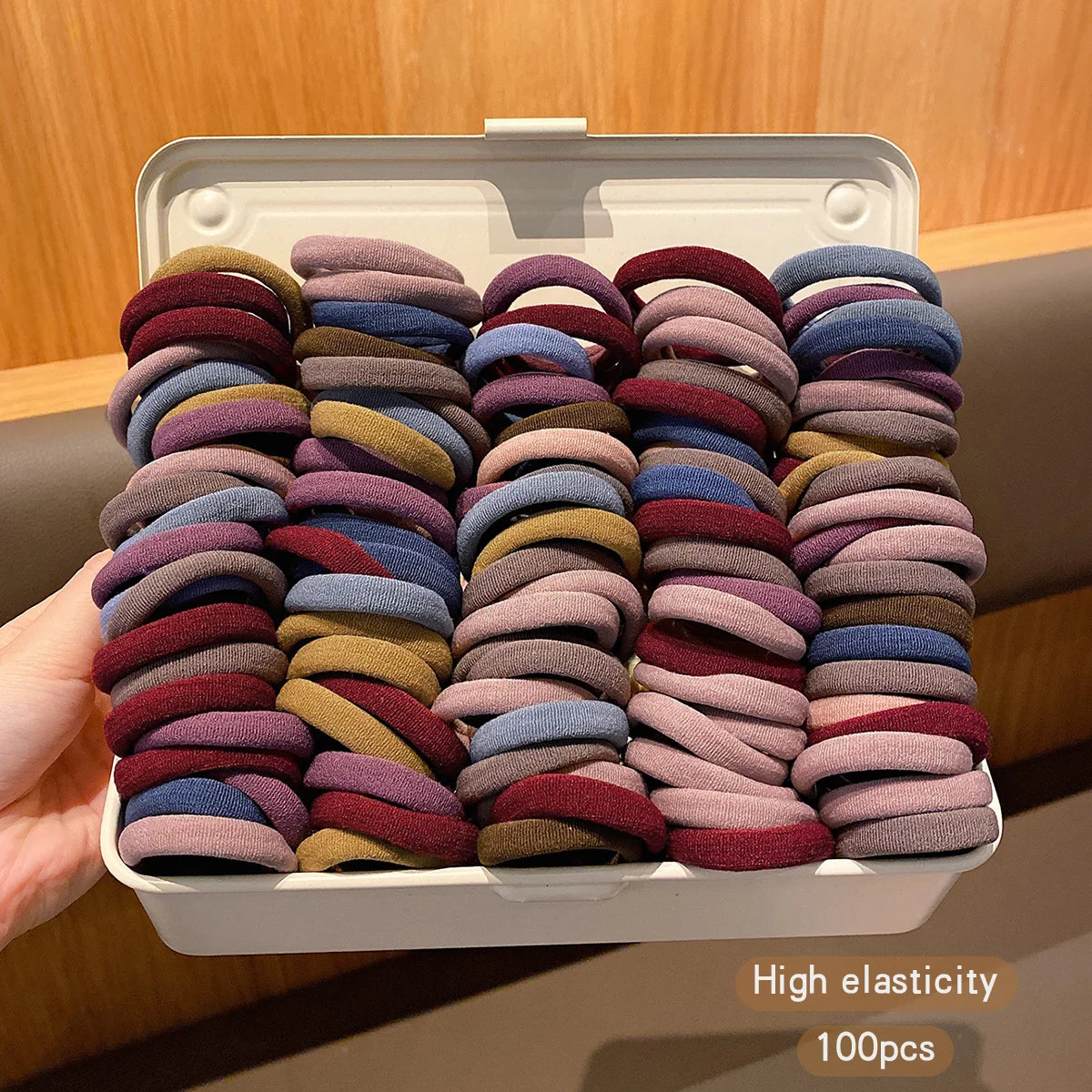 100 High Elasticity Korean Style Hair Accessories | Durable Daily Use