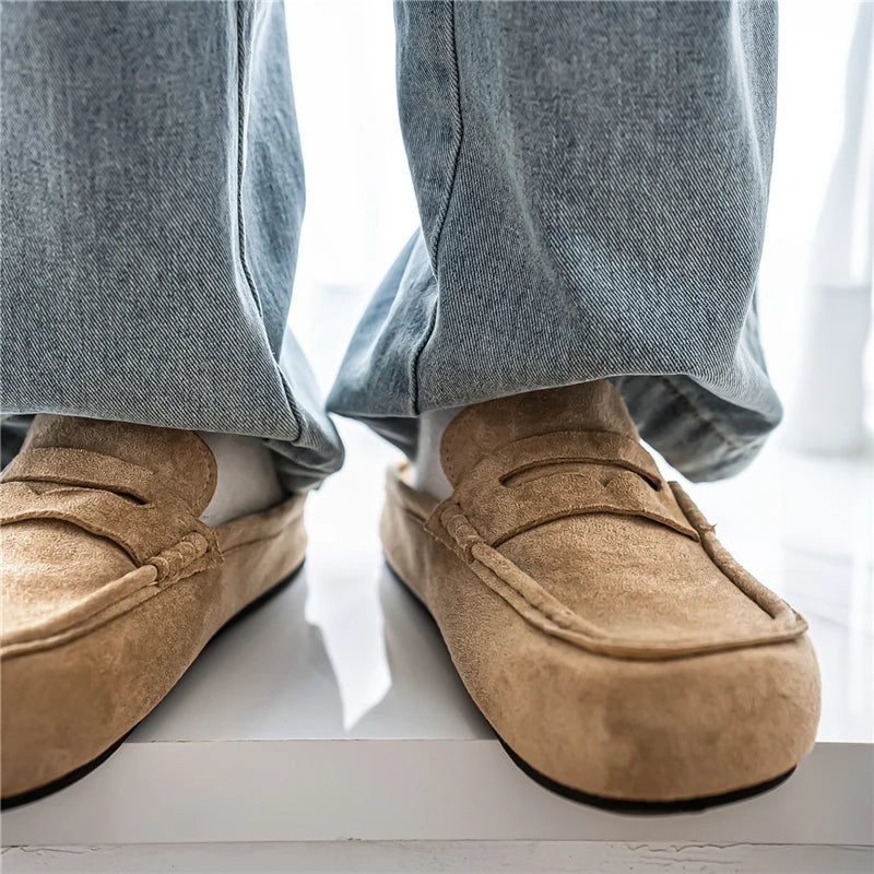 Comfortable Men's Casual Leather Loafers | Perfect for Driving