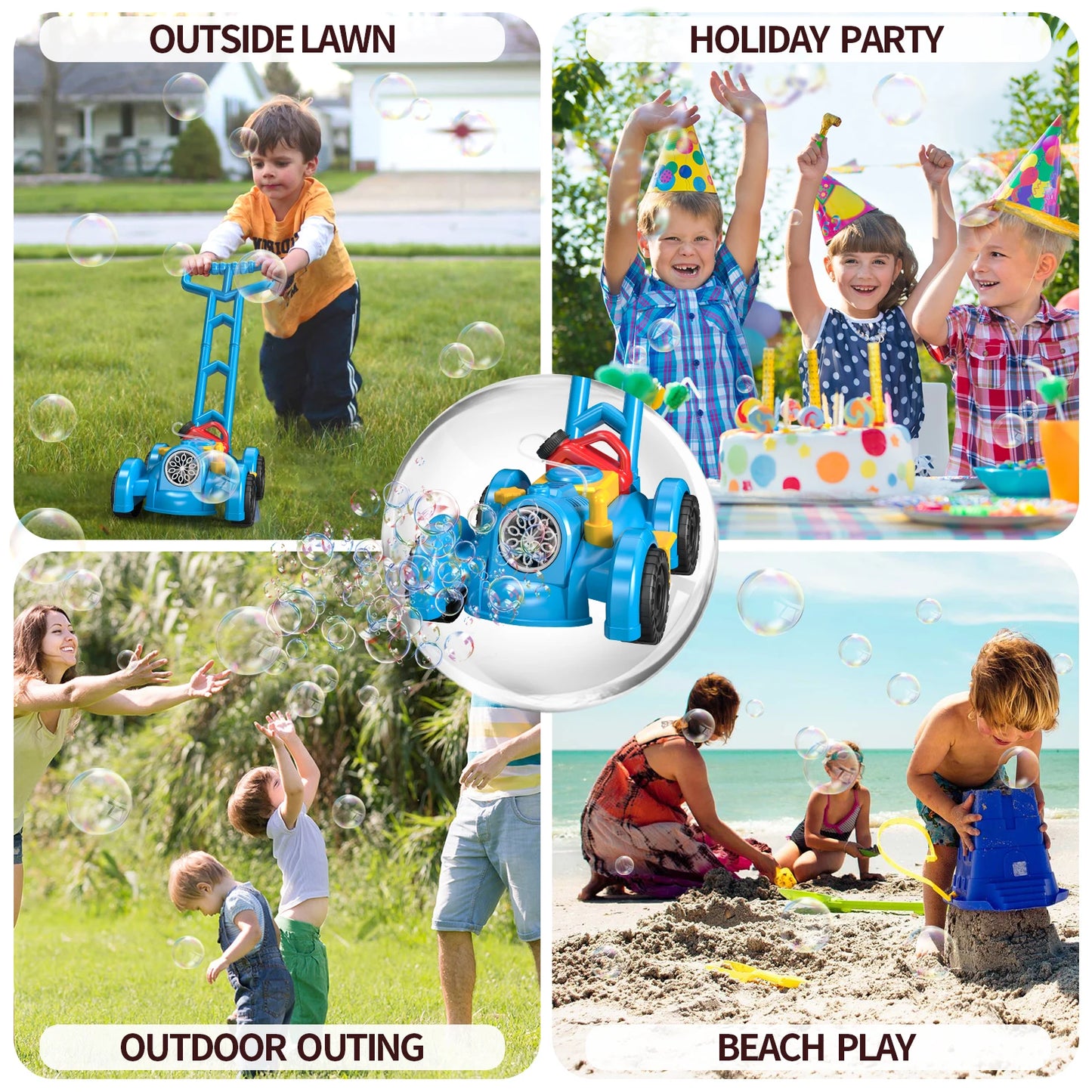Children's Bubble Lawn Mower | Fun Outdoor Gardening Toy