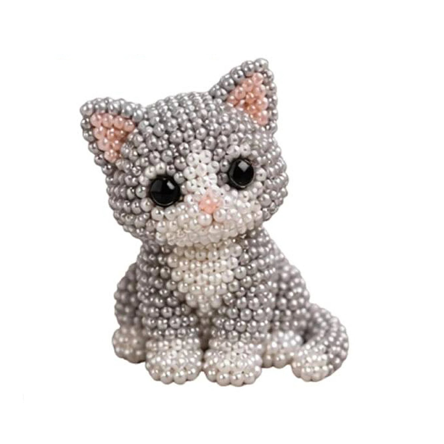 DIY 3D Animals Bead Craft Kit | Colorful Bead Embroidery Set