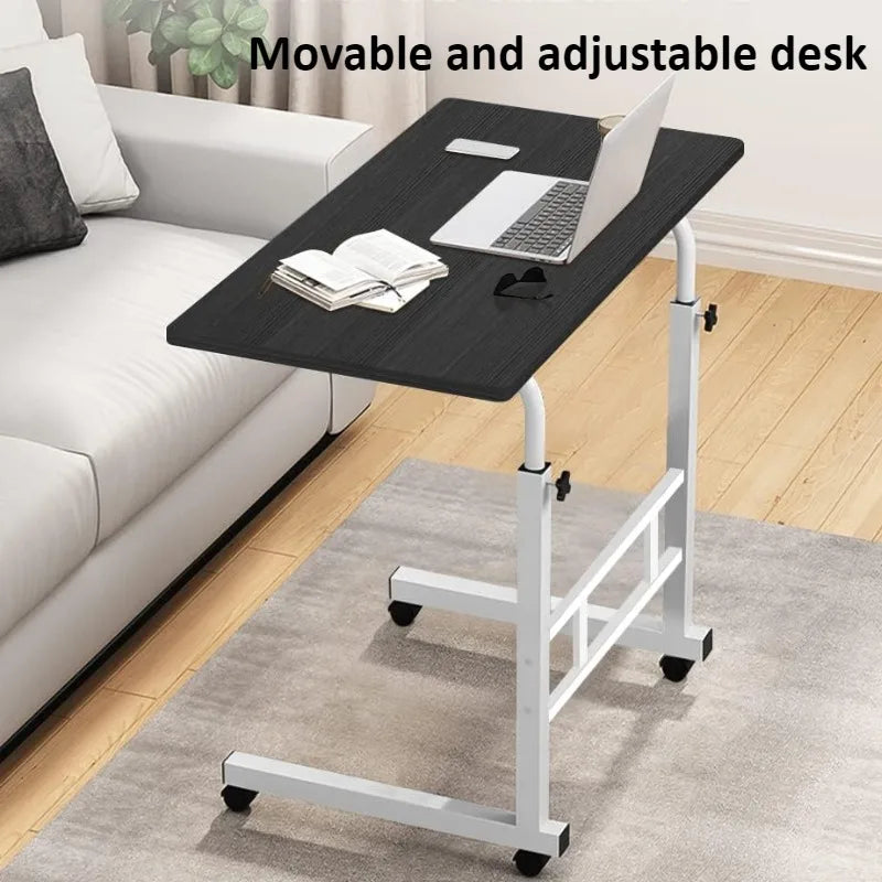 Escritorio de noche de altura regulable con ruedas | Mesa de estudio portátil