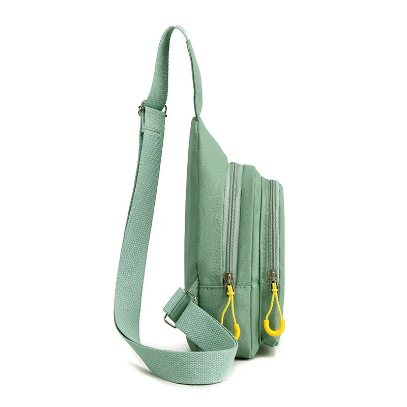 Chic Embroidered Canvas Chest Bags for Women | Versatile Crossbody Style