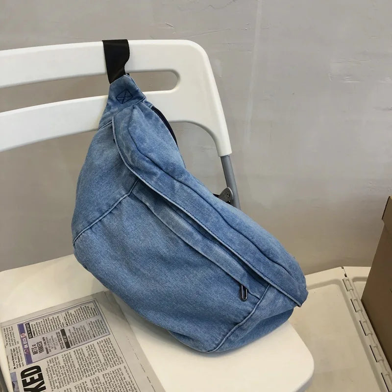 High Quality Denim Waist Bag | Stylish Crossbody Fanny Pack