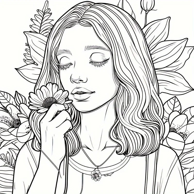 Adult 20x20cm Coloring Book | Stress Relief & Mindfulness