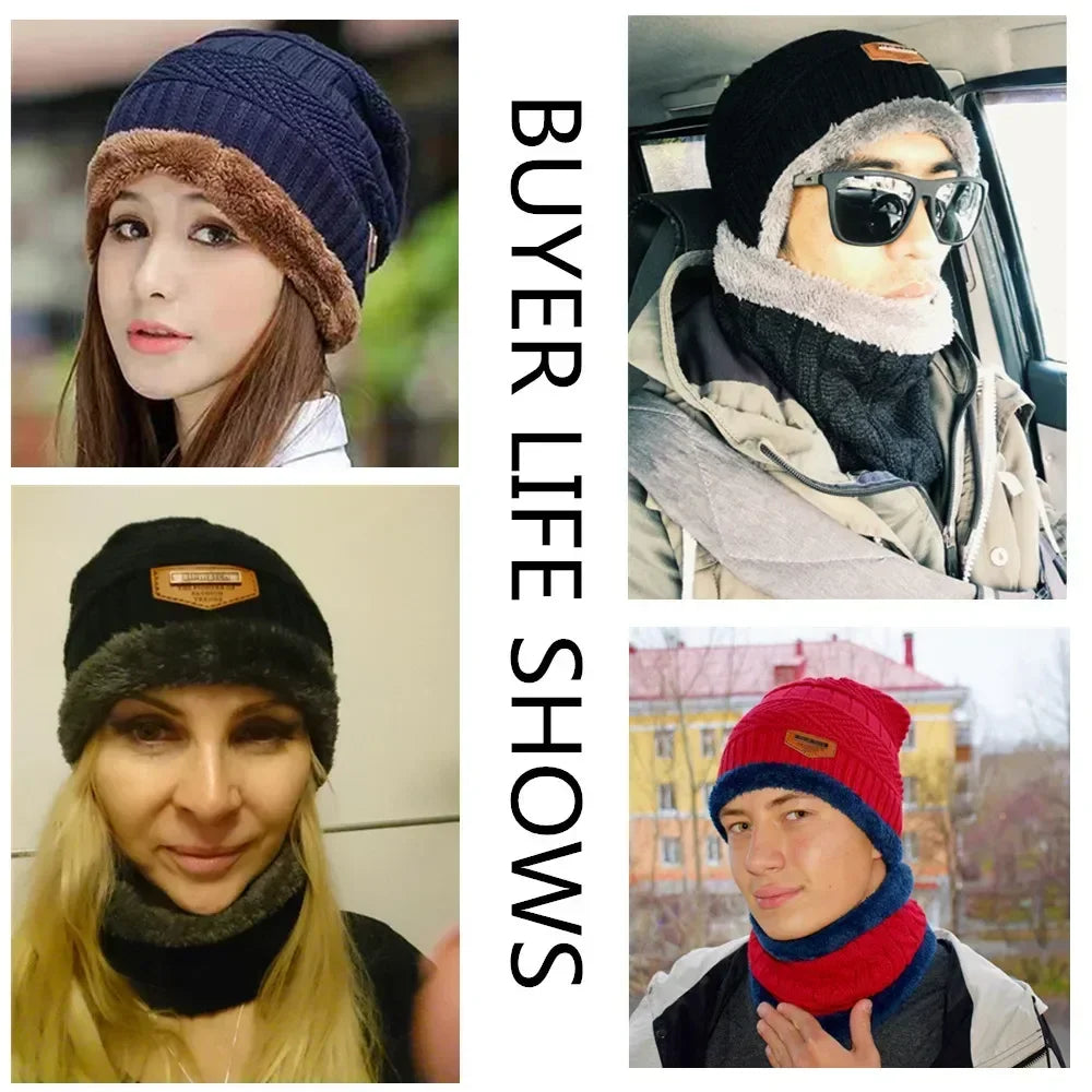 Unisex Thick Fur Lined Beanie Hat | Stylish Warm Winter Cap