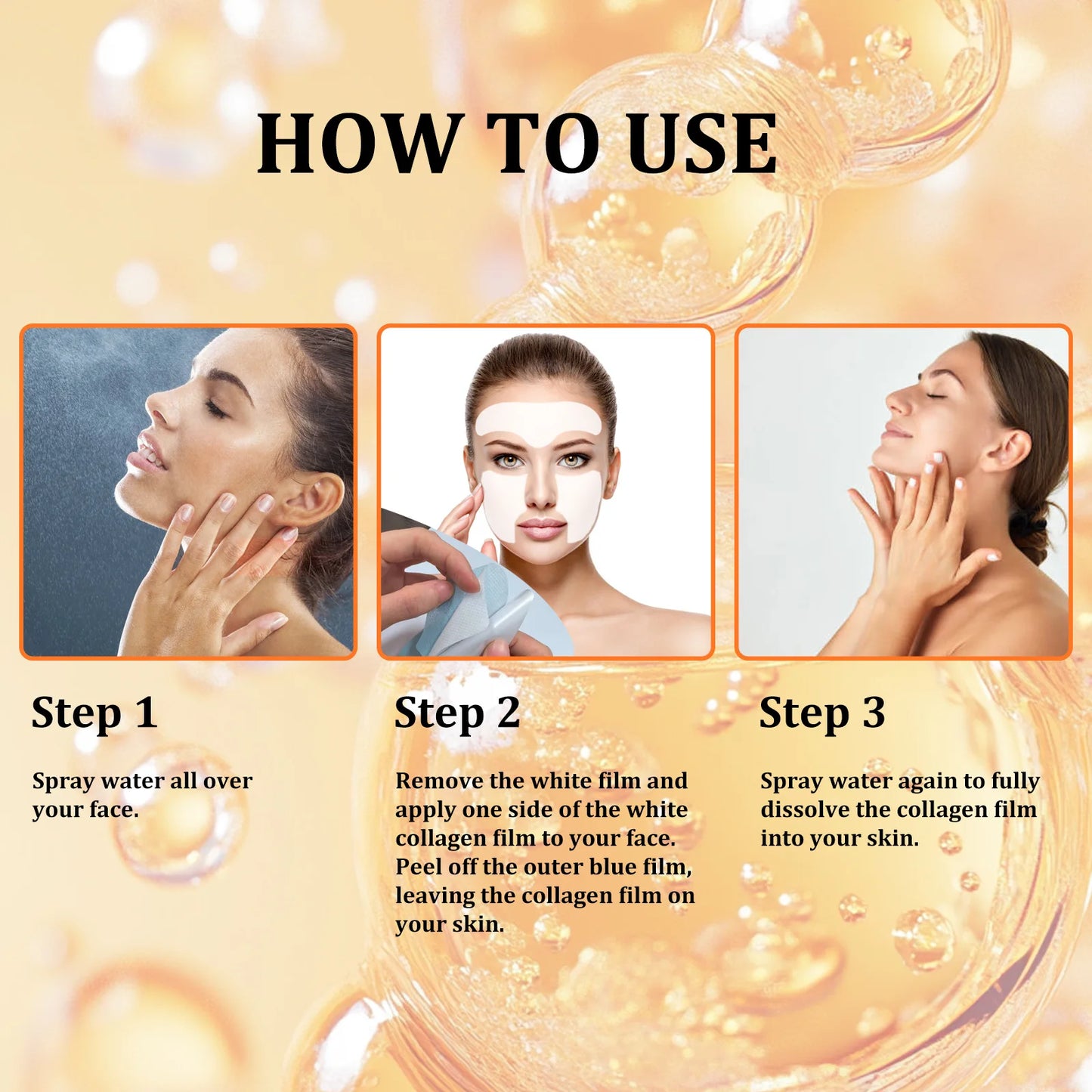 Moisturizing Collagen Facial Mask | Water Soluble Skin Care