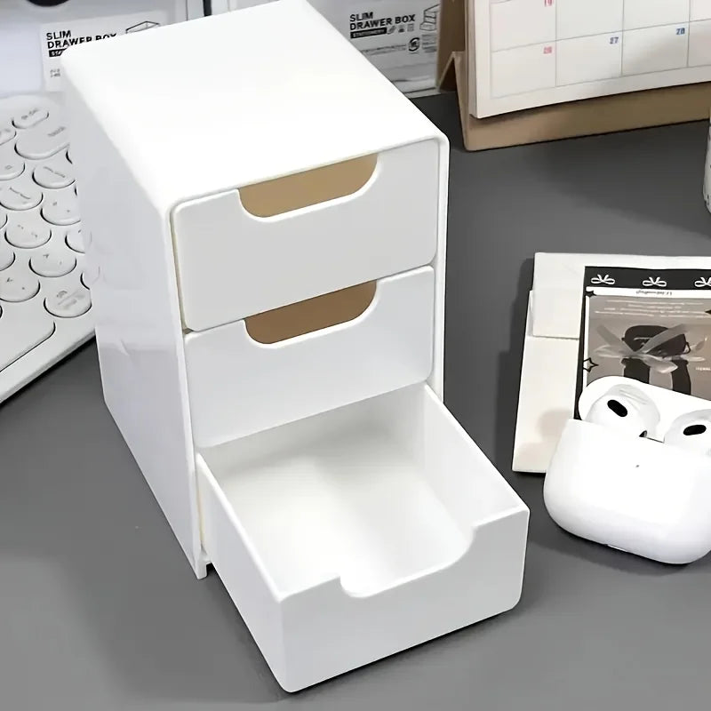 Elegante organizador de escritorio de 3 niveles para elementos esenciales de oficina y hogar