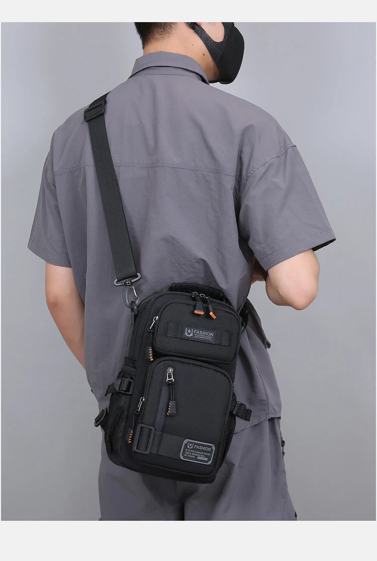 Men's Fashion Oxford Waist Pack | Versatile Casual Chest Bag