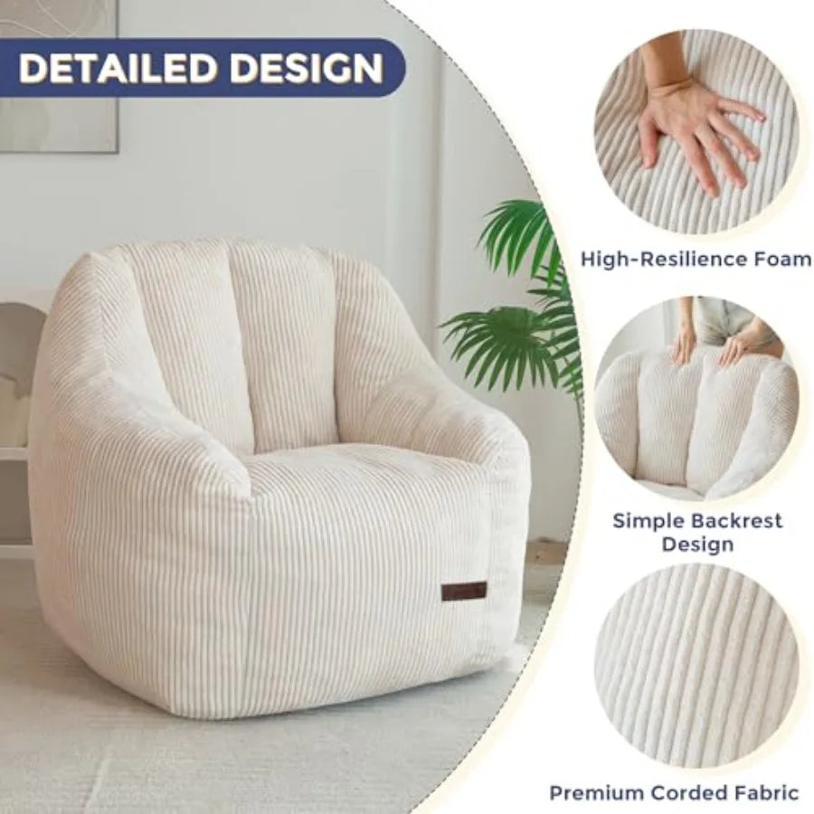 Sillón Puff Acogedor | Máxima Comodidad para Relajarse y Ocio