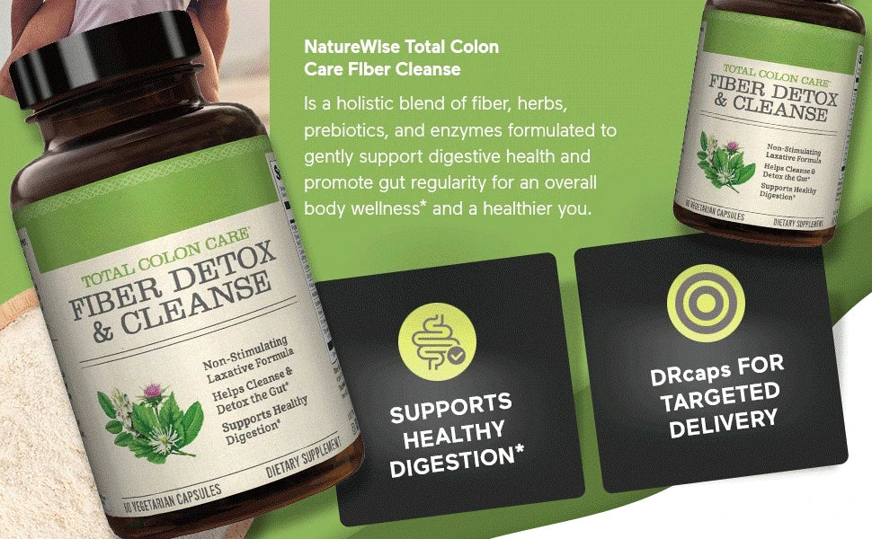 Total Colon Care Fiber Cleanse | Natural Gentle Laxative Blend
