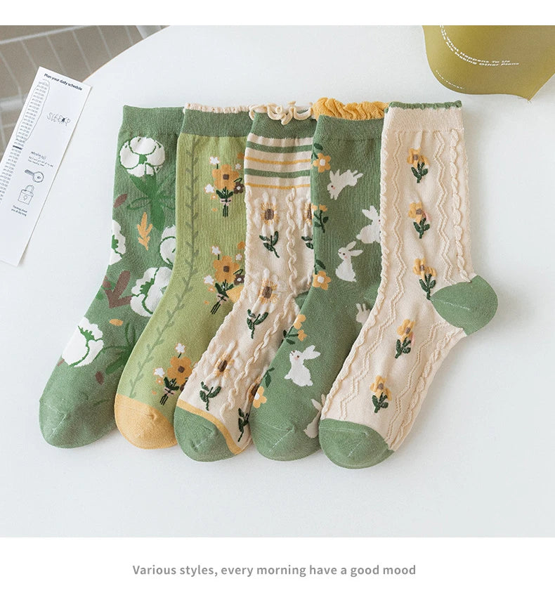 Cute Cartoon Frilly Socks for Women | Sweet Japanese Style