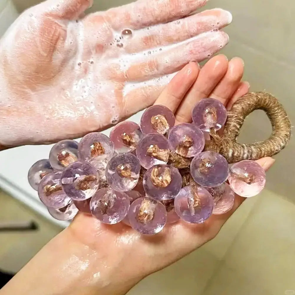 Crystal Clear Grape Shaped Soap Bar | Natural Fragrant Bathing
