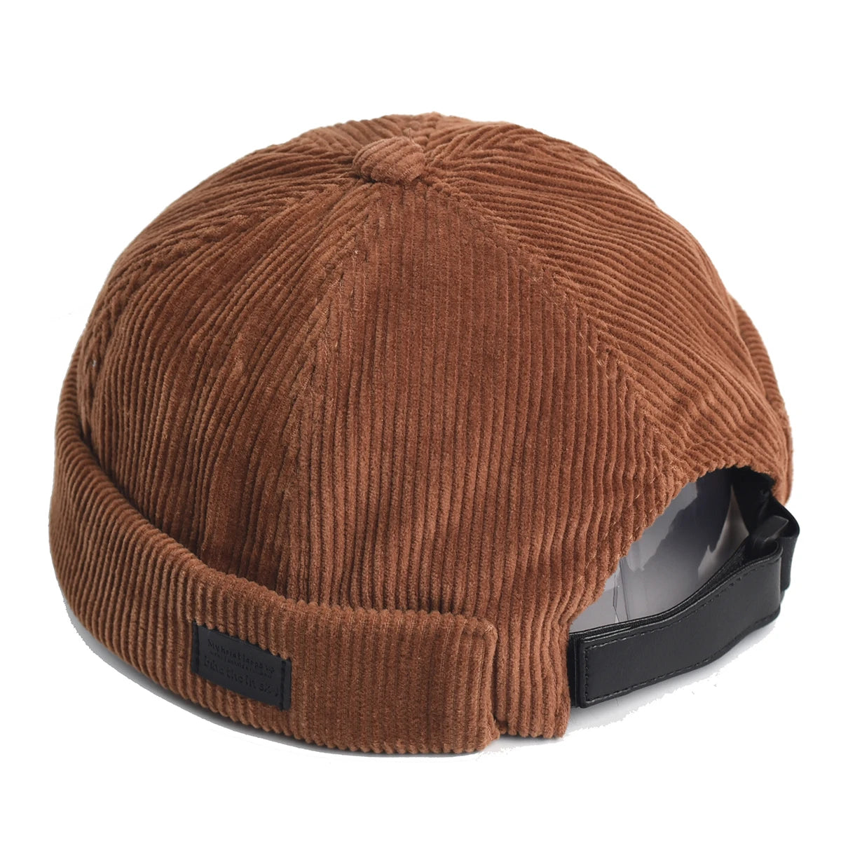 Adjustable Retro Corduroy Docker Beanie | Unisex Streetwear Hat
