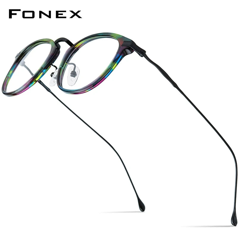 Monturas de gafas unisex cuadradas retro de titanio | Elegantes y duraderas