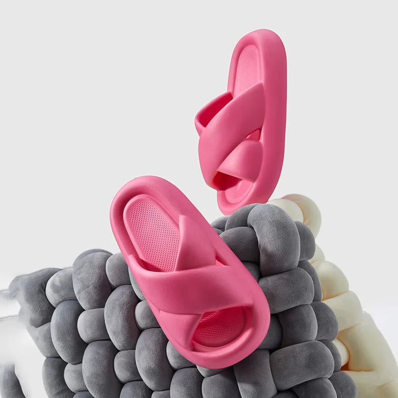 Cozy Thick Sole Slippers for Women | Soft Cloud Beach Sandals