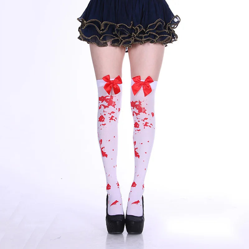 Gothic Long Sexy Stockings | Dark Harajuku Thigh High Hosiery