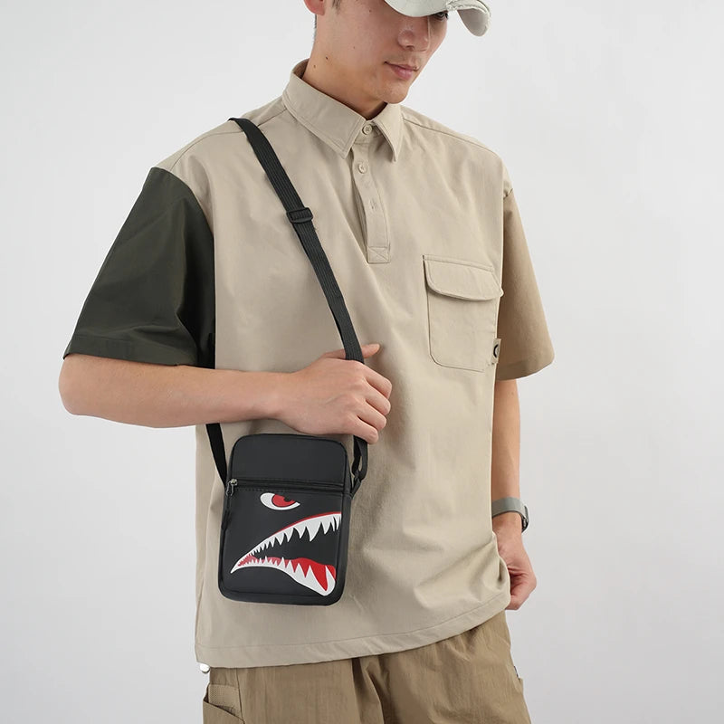 Men's Casual Oxford Crossbody Bag | Stylish Adjustable Travel Pouch
