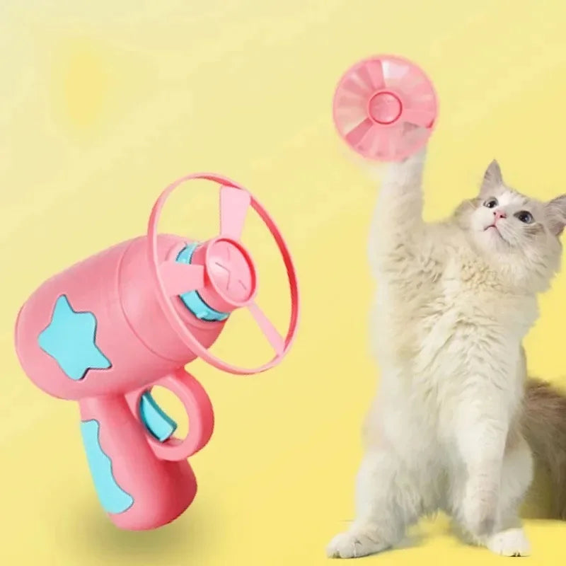 Interactive Cat Toy | Fun Chasing Disc Launcher for Kittens
