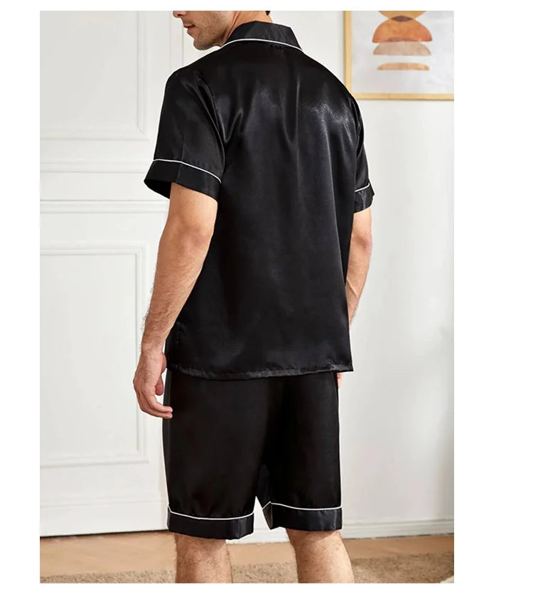 Men's Summer Pajamas Set | Comfortable Short Sleeve Sleepwear