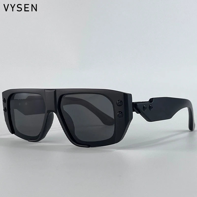 Polarized Steampunk Square Sunglasses for Men | Trendy Fashion Eyewear