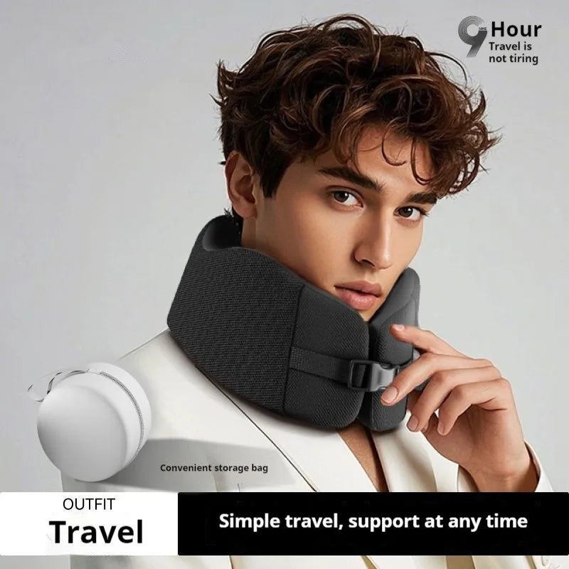 Memory Foam U-Shaped Travel Neck Pillow Soft Comfortable Airplane Car Office Sleeping Support Cushion