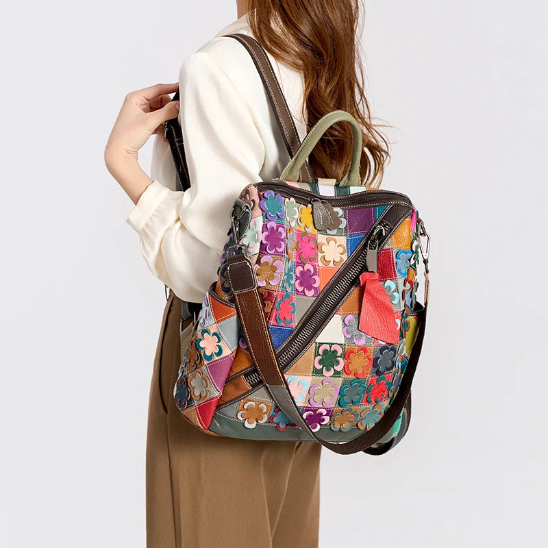 Stylish Leather Travel Backpack for Women | Versatile & Chic
