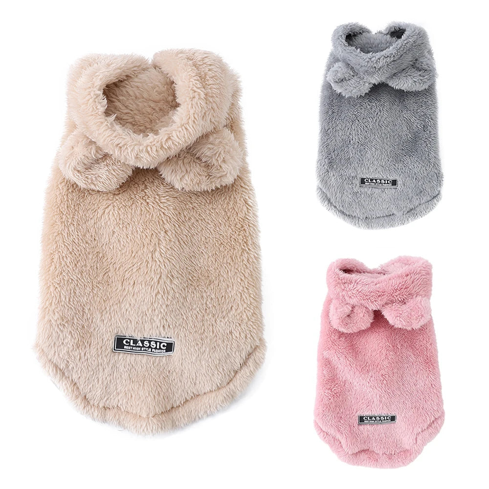 Bonito abrigo de suéter de invierno para perros y gatos pequeños
